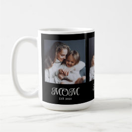 Modern Mom Established Script Black 3 Photo Kaffeetasse