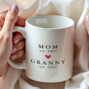 Modern Mom Granny Jahr gegr. Kaffeetasse