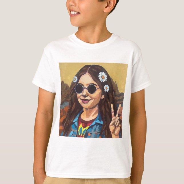 Modern Mona Lisa Painting - da Vinci Inspired T-Shirt (Vorderseite)
