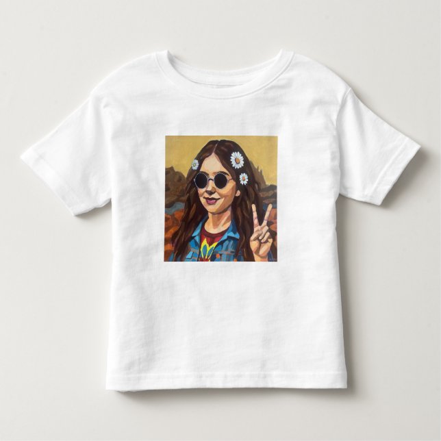 Modern Mona Lisa Painting - Inspired by da Vinci Kleinkind T-shirt (Vorderseite)