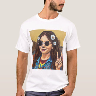 Modern Mona Lisa Painting - Inspired by da Vinci T-Shirt