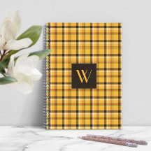 Modern Monogram Brown Kariert Tartan