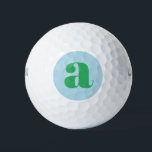 Modern Monogram Initial Letter Pastel Blue Green Golfball<br><div class="desc">Fügen Sie Ihrem Spiel eine Touch Eleganz hinzu, mit diesen modernen monogramm-Golfbälle, die einen kühlen Start in sanften Pastellblau und Grün bieten. Das gepflegte Design und die dezente Farbpalette schaffen ein stilvolles, zeitgemäßes Ambiente, das sich ideal für Golfer eignet, die eine minimalistische Ästhetik mit personalisierter Touch schätzen. Ideal für diejenigen,...</div>