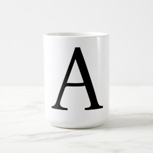 Modern Monogram Initial Letter Trendy Kaffeetasse