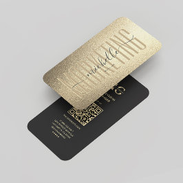 Modern Monogram Marketing Beruflich Imitats Gold Visitenkarte