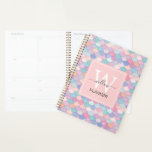 Modern Monogram Name Initial Mermaid Pale Pink Planer<br><div class="desc">Modern Monogram Name Initial Mermaid Pale Pink Planner. Personalisierter Planer. Enthält Mermaid-Skalenmuster mit Glitzer-Effekt. Mustervektor,  entworfen von brgfx.</div>