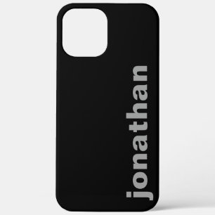 Modern Monogram Schwarzes Case-Mate iPhone Case