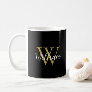 Modern Monogram Script Name Kaffeetasse