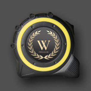 Modern Monogram Ursprünglich ein eleganter Black G Maßband