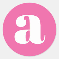Modern Monogramm Anfangsbuchstaben farbig heiß ros