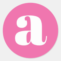 Modern Monogramm Anfangsbuchstaben farbig heiß ros