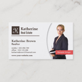 Modern, Monogramm, Realtor, wirkliches Anwesen, Visitenkarte