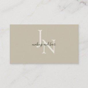 Modern Monogramm Visitenkarte