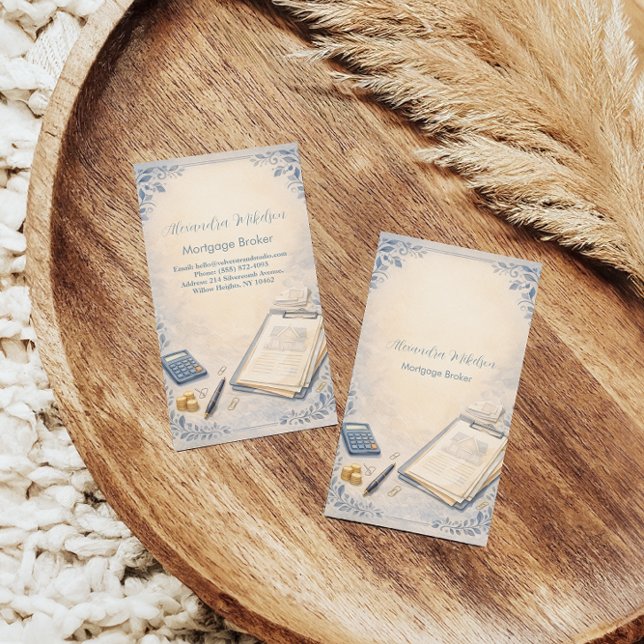 Modern Mortgage Broker Business Visitenkarte (Von Creator hochgeladen)