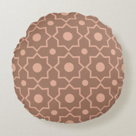 Modern Moscha Mousse Dusty Pink Geometric Shape Rundes Kissen