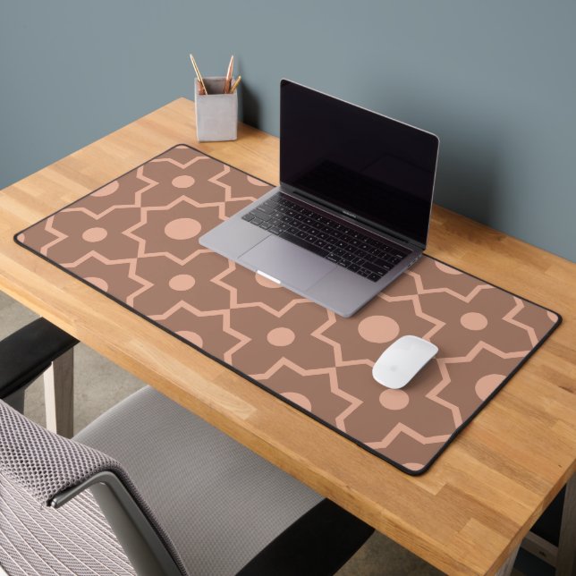 Modern Moscha Mousse Dusty Pink Geometric Shape Schreibtischunterlage (Büro 2)