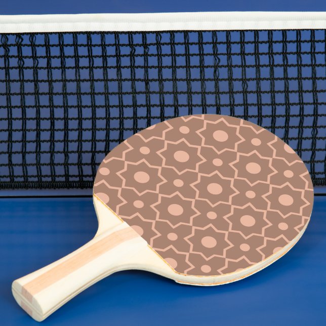 Modern Moscha Mousse Dusty Pink Geometric Shape Tischtennis Schläger (InSitu)
