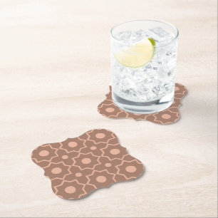 Modern Moscha Mousse Dusty Pink Geometric Shape Untersetzer