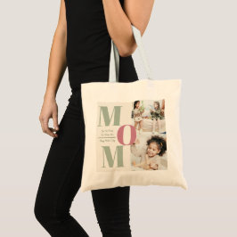 Modern Mother's Day Foto Collage MAMA Tote Tasche