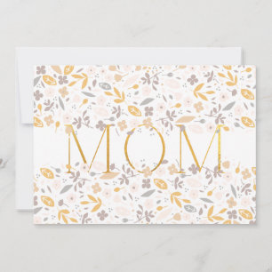 Modern Mothers day Gold Foil MAMA Floral Confetti