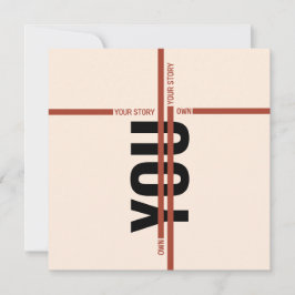 Modern Motivational Event Invitation Card | Semina Einladung