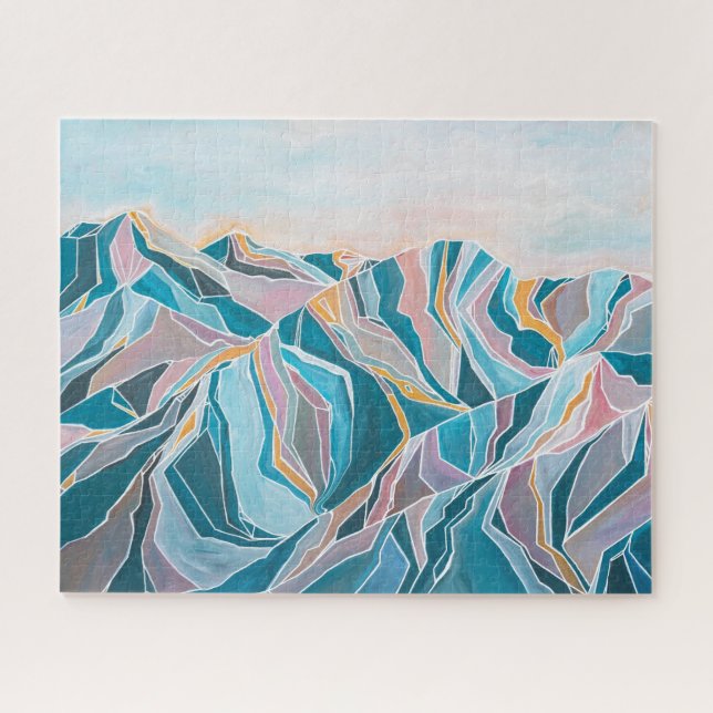 Modern Mountain Puzzle (Horizontal)