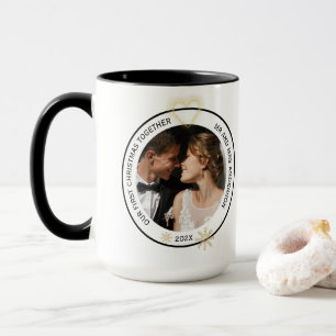 Modern Mr. und Mrs. Couple Name Weihnachten Tasse