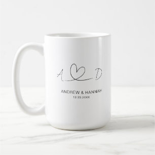Modern Mr. Wedding Bride Groom Brautparty Kaffeetasse