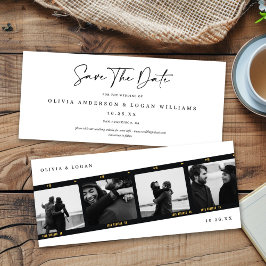Modern Multi-Photo Filmstrip Wedding Save The Date
