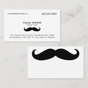 Modern Mustache Visitenkarte