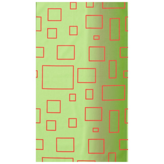 Modern Muster Green Geometric Tischdecke (Vorderseite)