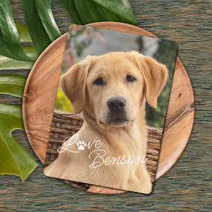 Modern My Best Friend Picture Liebe Paw Print Karte