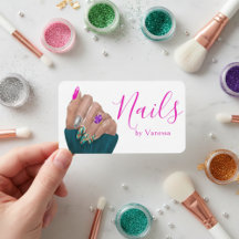 Modern Nail Technician Branding Nail Artist Chic