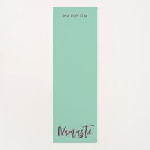 Modern Namaste Name Türkis Grün Mauve