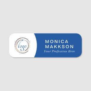 Modern Name, Logo und Titel Namensschild