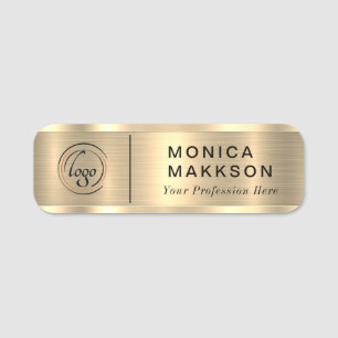 Modern Name, Logo und Titel Namensschild