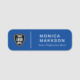 Modern Name, Logo und Titel Namensschild