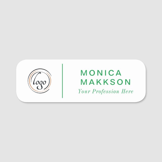 Modern Name, Logo und Titel Namensschild (Vorderseite)
