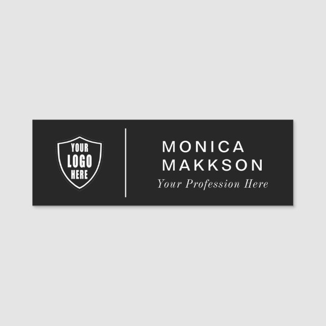 Modern Name, Logo und Titel Namensschild (Vorderseite)