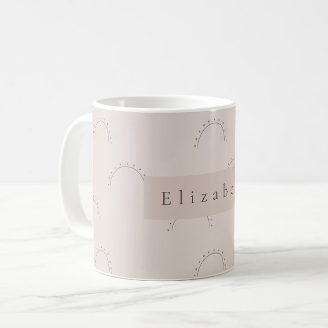 Modern Name Mug  Kaffeetasse (Vorderseite Links)