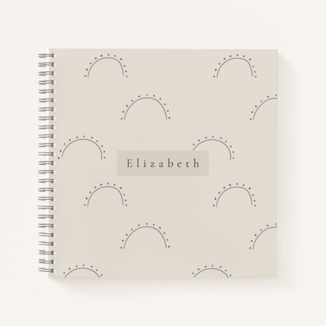 Modern Name Notebook  Notizbuch (Vorderseite)
