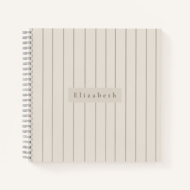 Modern Name Notebook  Notizbuch (Vorderseite)