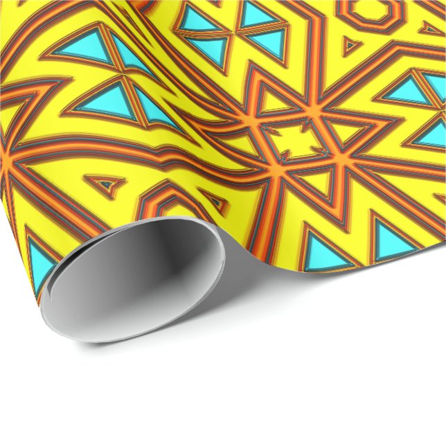 Modern Native American 31 Wrapping Paper Geschenkpapier (Rolleneckpunkt)