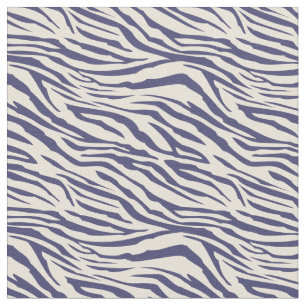 Modern Navy Blue Ivora Zebra Muster Stoff