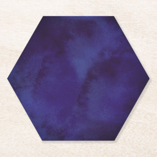 Modern Navy Blue Minimalist Coaster | Elegant Dark Untersetzer