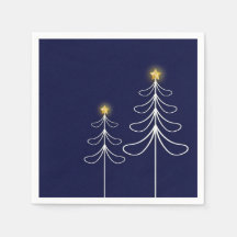 Modern Navy Christmas Tree