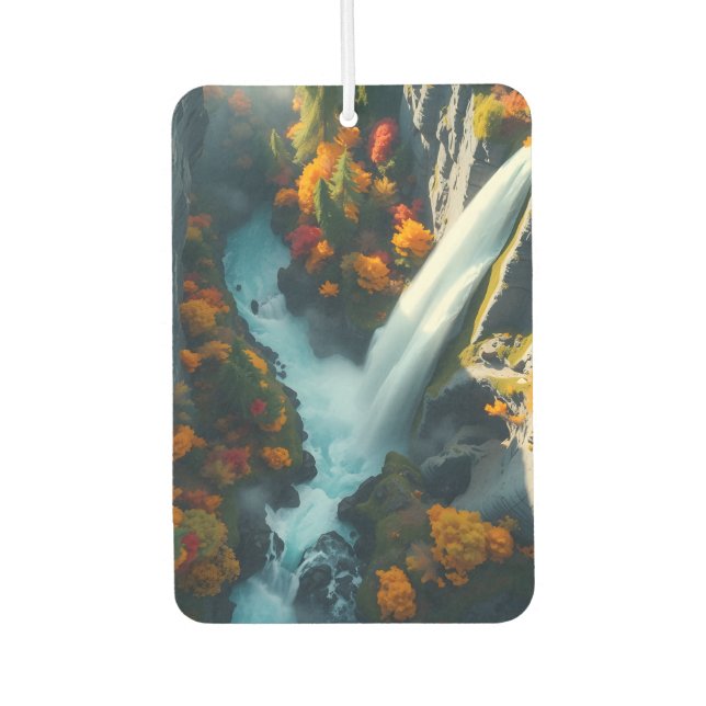 Modern Navy & Gold Abstract Mountain Peak – Luxury Autolufterfrischer (Vorderseite)