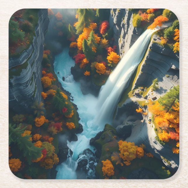 Modern Navy & Gold Abstract Mountain Peak – Luxury Rechteckiger Pappuntersetzer (Vorderseite)