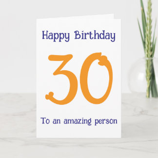 Modern Navy Terracotta Custom Age Birthday Card Karte