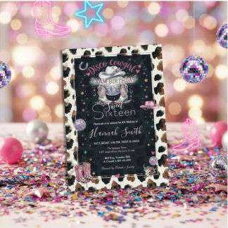 Modern Neutral Chocolate Cow Print Aesthetic Einladung